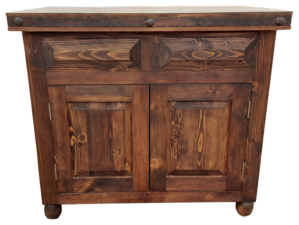 Thomas Rustic Reclycled Wood Bathroom Vanity, 36"x20"x32"