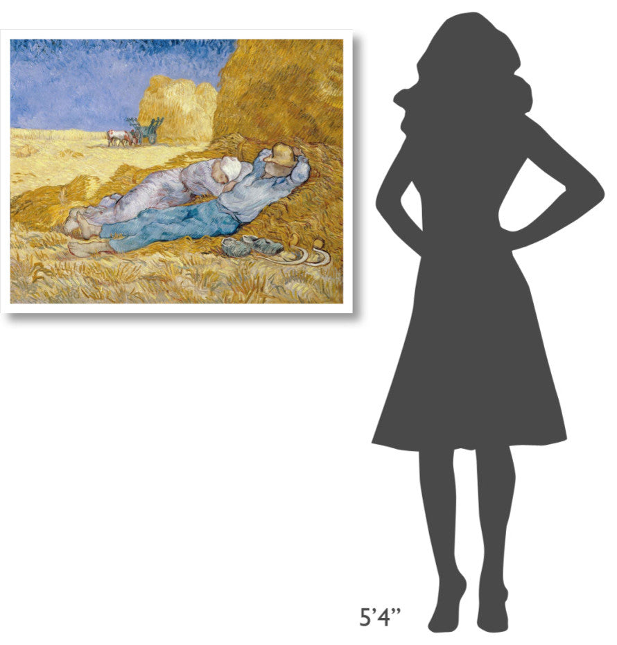 "The Siesta (La Siesta)" Digital Paper Print by Vincent Van Gogh, 38"x31"