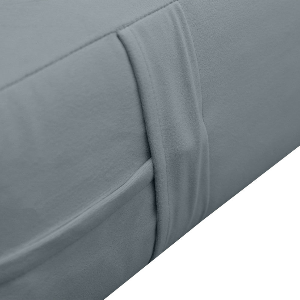 Knife Edge 6" Twin-XL 80x39x6 Velvet Indoor Daybed Mattress |COVER ONLY|-AD347