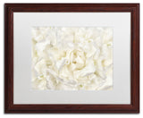 Cora Niele 'White Peony Flower' Matted Framed Art