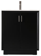 30" SIngle Bathroom Vanity, Black