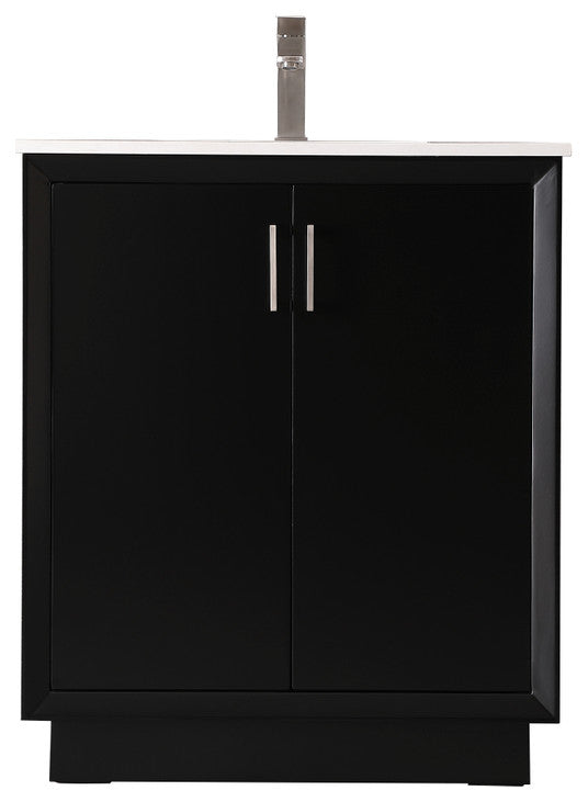 30" SIngle Bathroom Vanity, Black