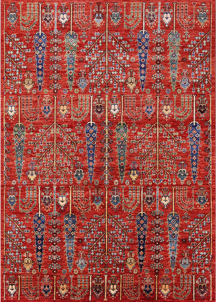 Ahgly Company Indoor Rectangle Mid-Century Modern Area Rugs, 7' x 9'