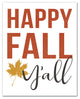 Happy Fall Y'all Print on Canvas