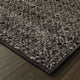 Aegina Diamonds Black/Gray Area Rug, 6'7"x9'6"
