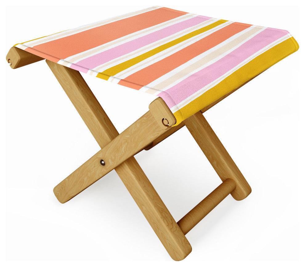 Sunshine Canteen Del Mar Stripes Folding Stool
