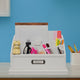 American Art Decor 3-Tier File Organizer, White