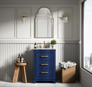 Home Living Knox 24" Single Bathroom Vanity, Blue