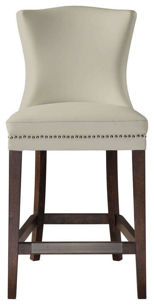 Dariela White Counter Stool