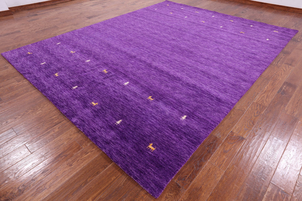 Persian Gabbeh Hand-Knotted Wool Rug 9' 0" X 12' 0" Q4325