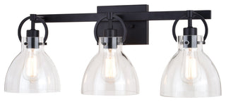 Vaxcel Lighting W0418 Ogden 3 Light 26"W Vanity Light - Matte Black