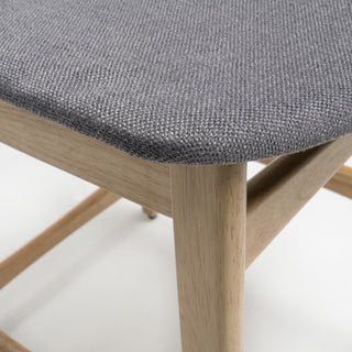 GDF Studio Molle Mid-Century Design Counter Stools, Gray/Oak, Set of 2