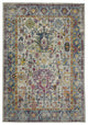 Montana Carrey Area Rug, Gray, 5'3" x 7'6", Bordered
