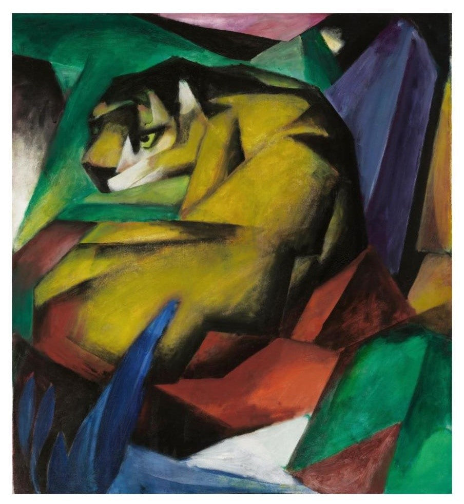 "The Tiger, 1912" Digital Paper Print by Franz Marc, 29"x32"