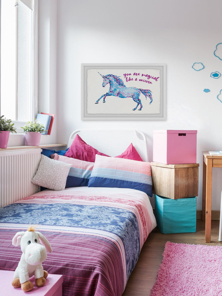 "Magical Unicorn" Framed Painting Print, 36"x24"