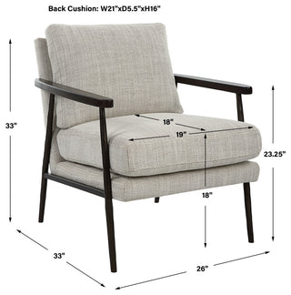 Uttermost Sebastian Cast Iron Accent Chair