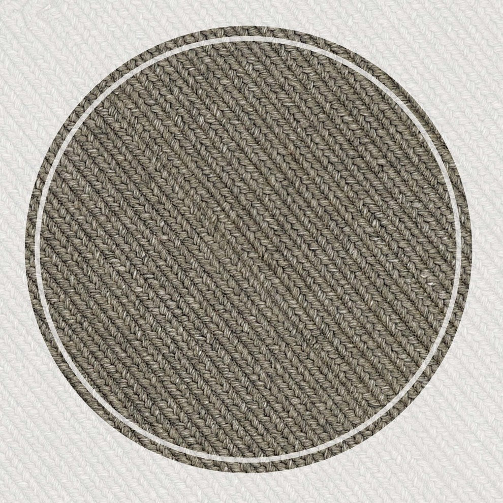 Homespice Decor 27 x 45" Rectangle Smoke Ultra Durable Braids