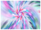 Exotic Light Blue Flower Petal Dance, Floral Canvas Art Print, 40"x30"