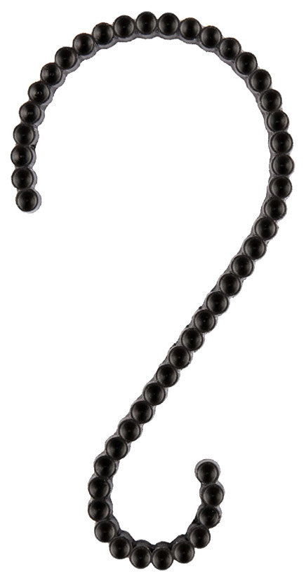 Utopia Alley Shower Hooks - Shower Curtain Rings for Bathroom, Set of 12, Black