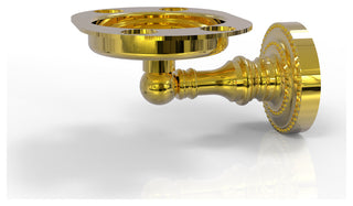 Dottingham Tumbler and Toothbrush Holder, Polished Brass
