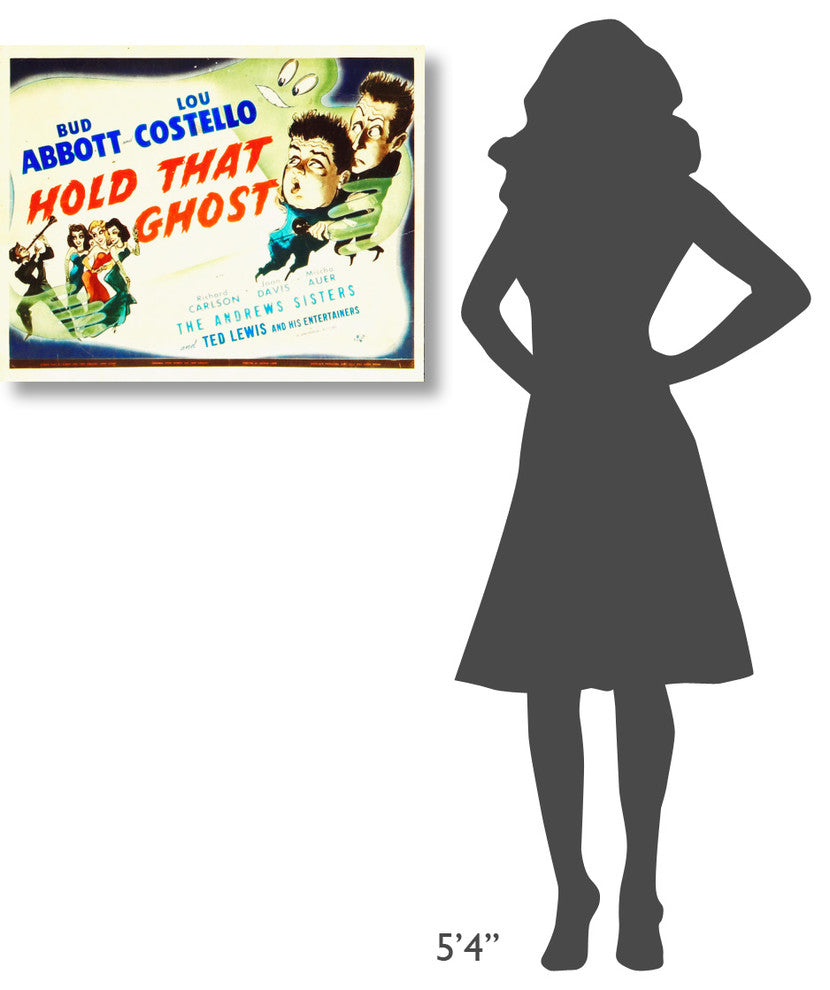 "Abbott & Costello - Hold That Ghost" Canvas Giclee, 30"x24"