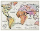 "Mapped Shorelines I Neutral" Digital Paper Print by Sue Schlabach, 18"x14"
