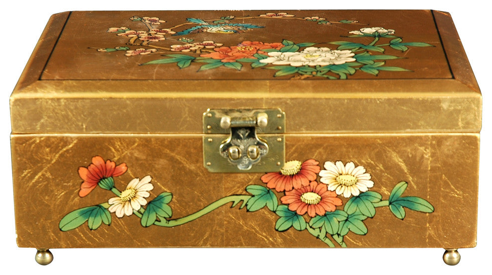 Clementina Jewelry Box, Gold