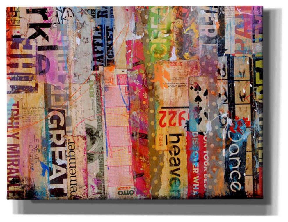 Epic Graffiti 'Metro Mix 21 III' by Erin Ashley Giclee Wall Art, 18"x16"