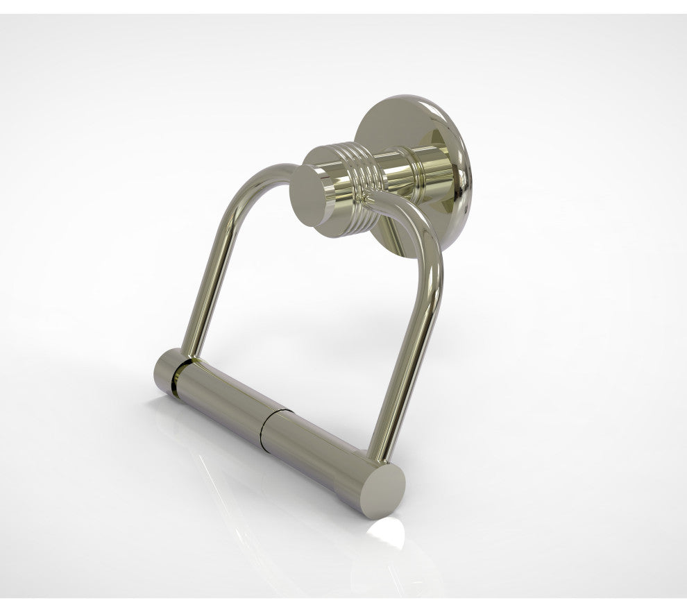 Mercury 2 Post Groovy Accent Toilet Tissue Holder, Polished Nickel
