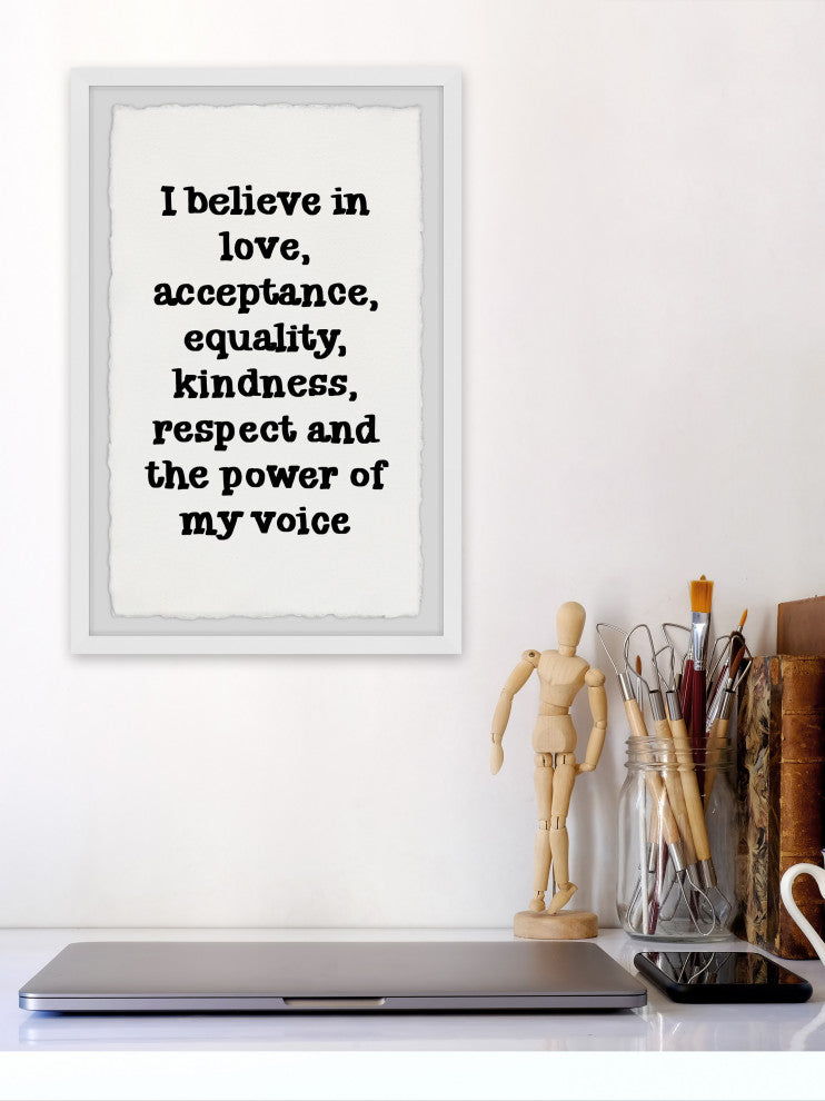 "Power of My Voice" Framed Painting Print, 8x12