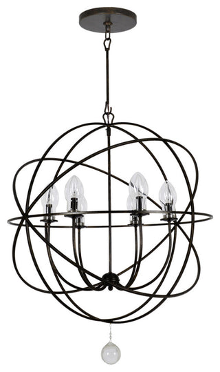 Solaris 6 Light Outdoor Chandelier in English Bronze