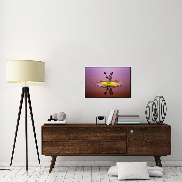 "You And Me" Framed Canvas Giclee by Muhammad Berkati, 31x21"