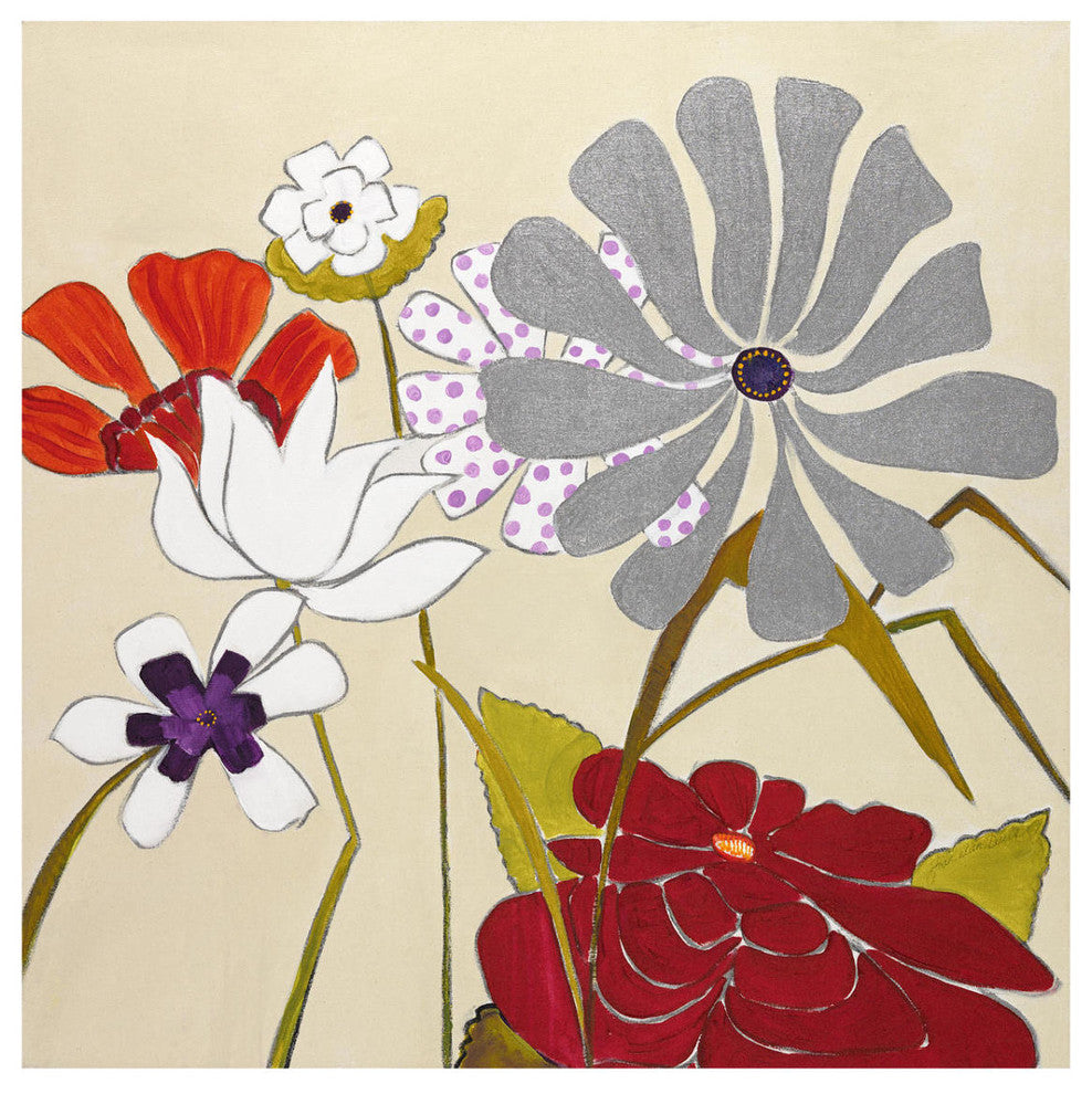 "Together Again" Digital Paper Print by Joan Elan Davis, 32"x32"