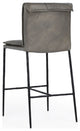 Mayer 26" Counter Stool, Pewter Gray