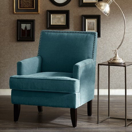 Madison Park Colton Track Arm Club Chair, Blue