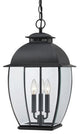 Quoizel BAN1911K Three Light Outdoor Hanging Lantern Bain Mystic Black