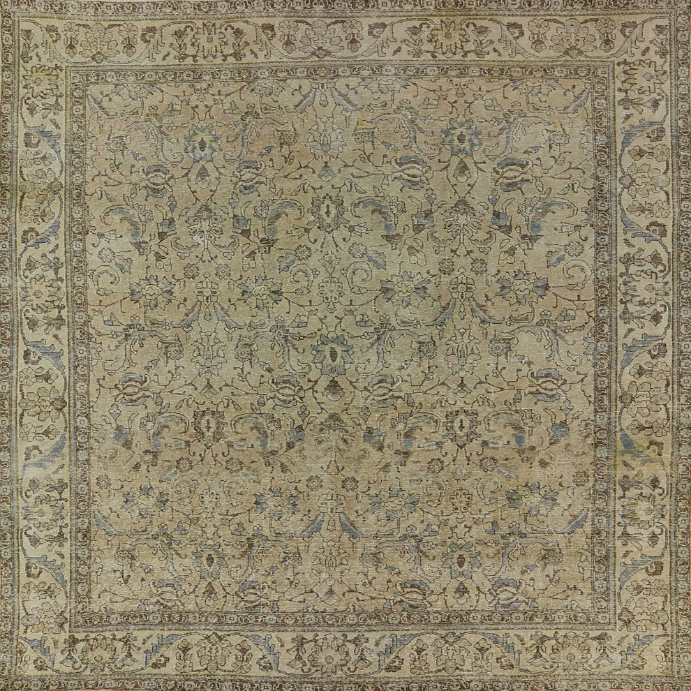 Ahgly Company Indoor Square Mid-Century Modern Area Rugs, 4' Square
