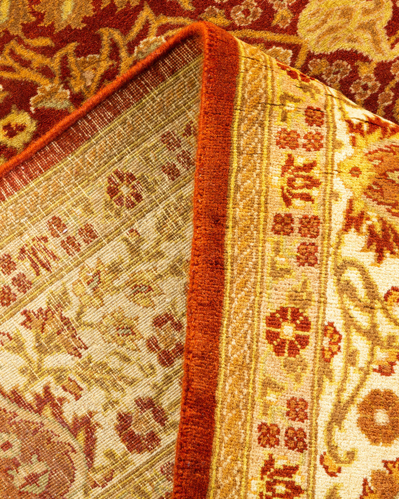 Mogul, One-of-a-Kind Hand-Knotted Area Rug Orange, 5'3"x8'0"