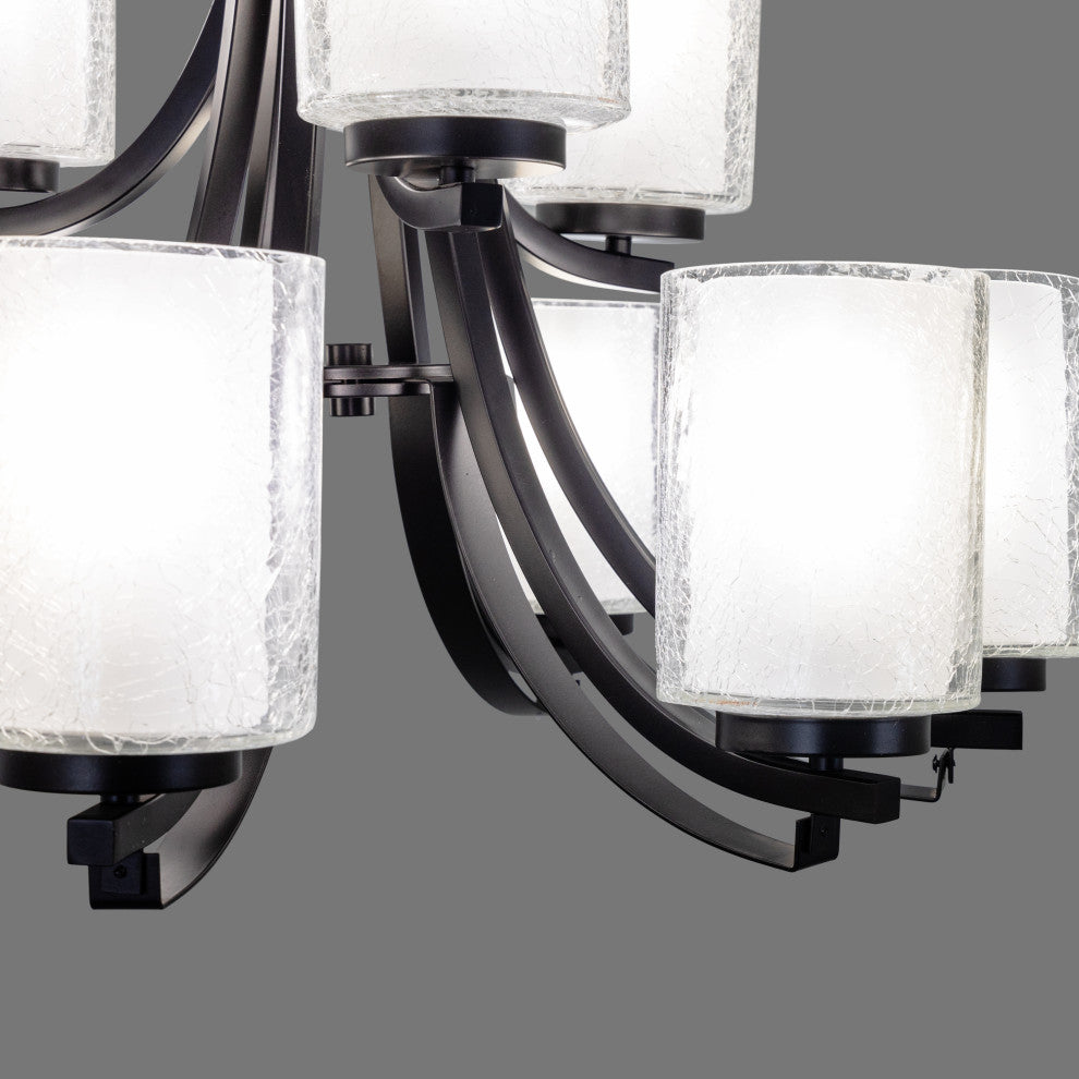 Modern Classic 9-Light Chandelier, Oil Rubbed Bronze