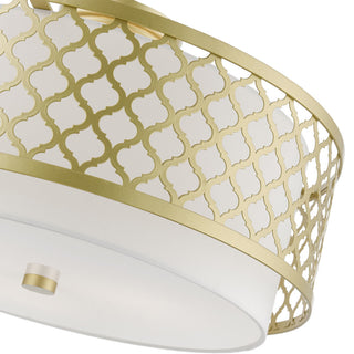 Arabesque 3 Light Soft Gold Large Semi-Flush