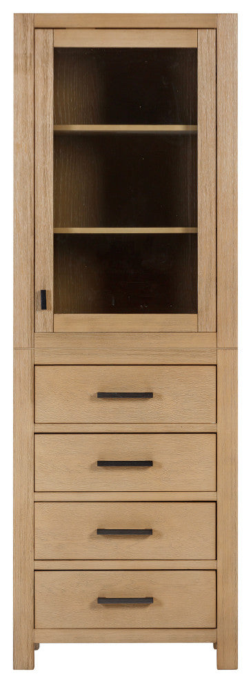 Avanity Modero 24" Linen Tower, Brushed Oak