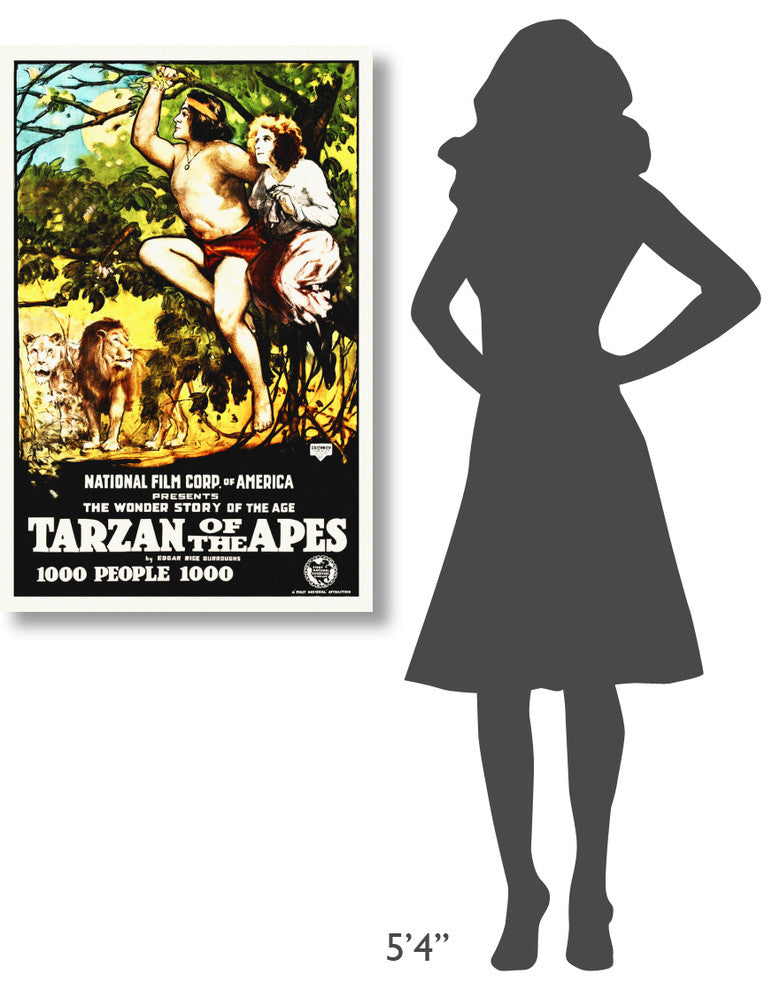 "Tarzan of The Apes - 1915" Canvas by Hollywood Photo Archive, 26x40"