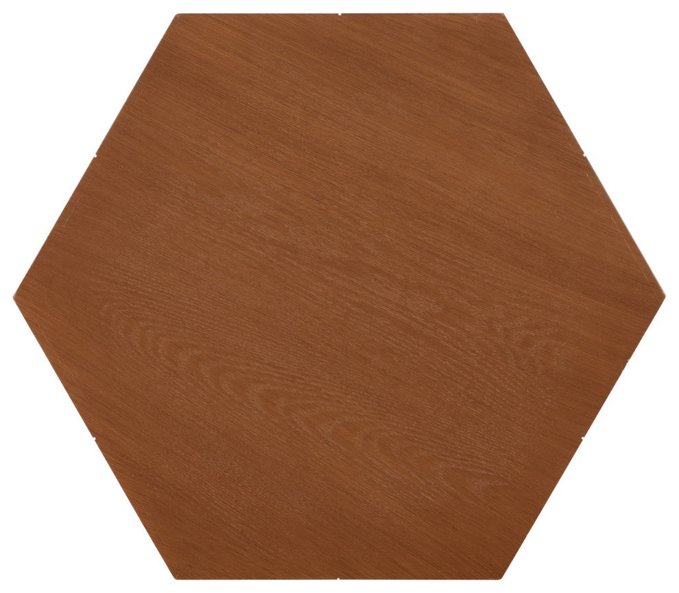 Safavieh Rafaela Hexagon Coffee Table, Natural Brown, Natural Brown