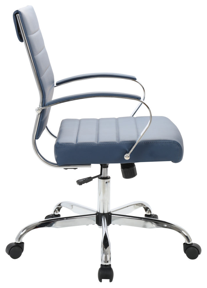 LeisureMod Benmar Leather Office Chair