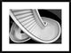 "BandW Staircase" Framed Digital Print by Henk Van Maastricht, 30x22"