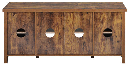 Vintage Melamine board Tv Stand (Yellow + Particle Board)