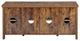 Vintage Melamine board Tv Stand (Yellow + Particle Board)