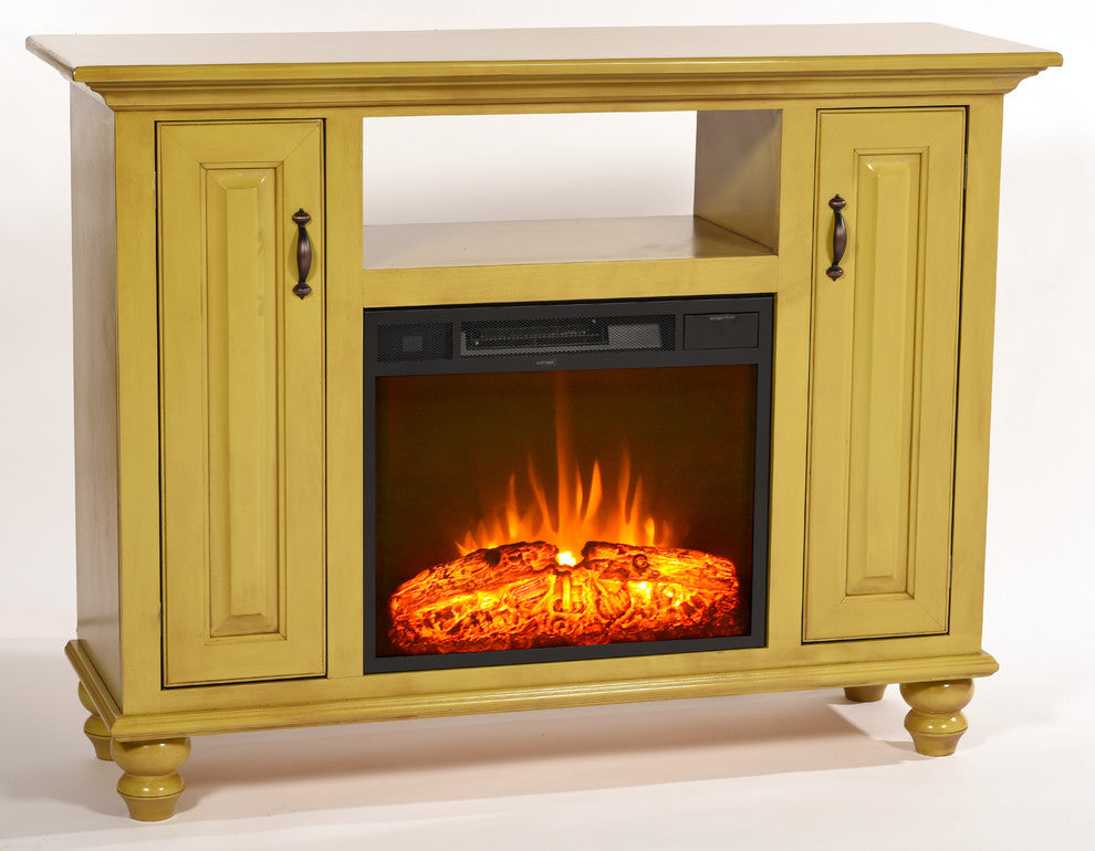 Eagle Furniture, 52" Orleans Electric Fireplace TV Console, Concord Cherry