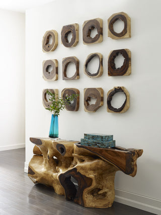 Chamcha Wood Wall Tile, Assorted Styles