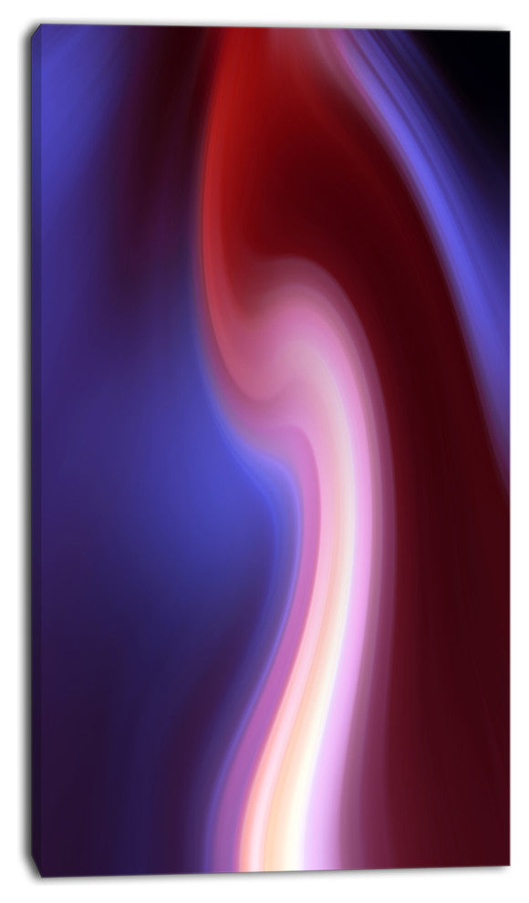 "Red Blue Mix Texture" Abstract Digital Canvas Print